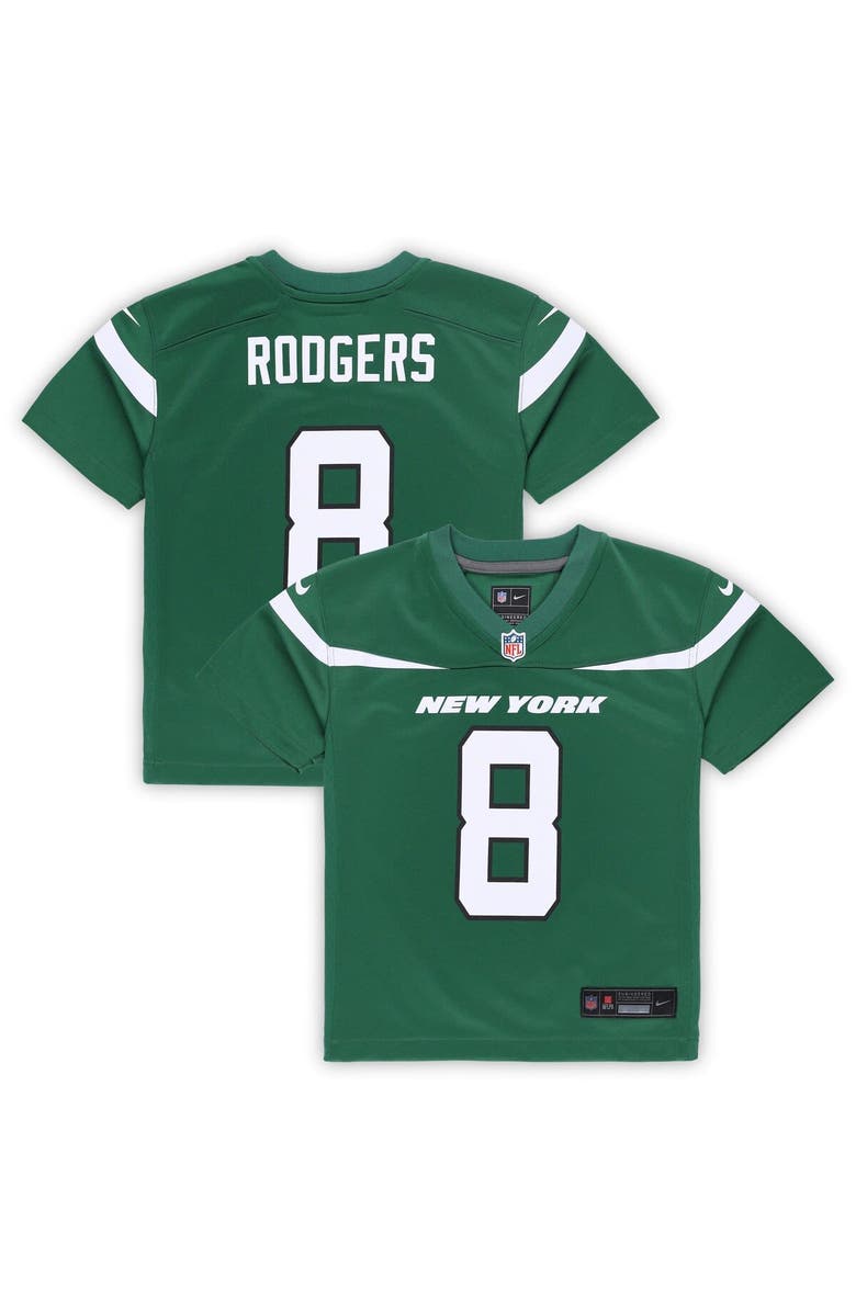 Nike Infant Nike Aaron Rodgers Gotham Green New York Jets Game Jersey, Main, color,
