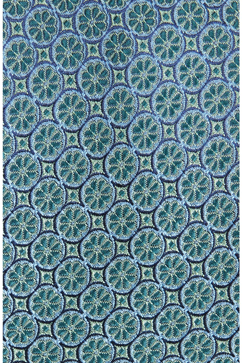 Ewine Medallion Silk Tie, Alternate, color, JADE