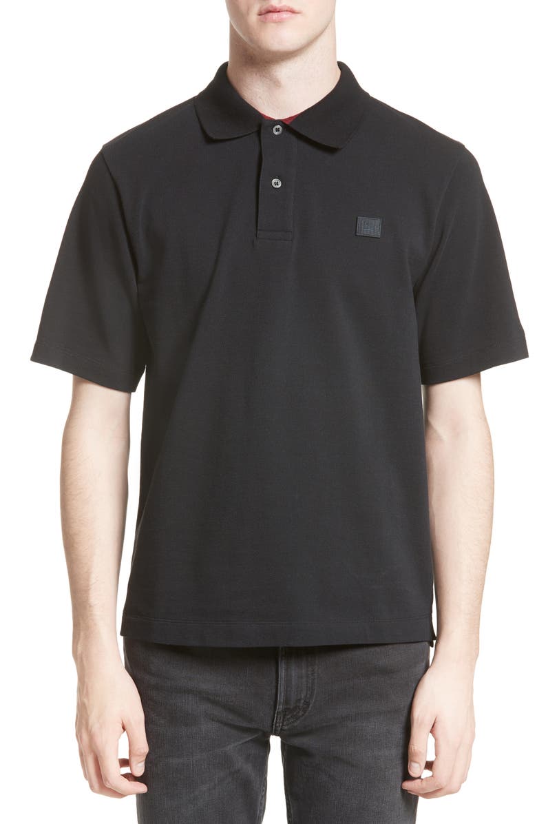 Acne Studios Newark Face Patch Polo, Main, color,
