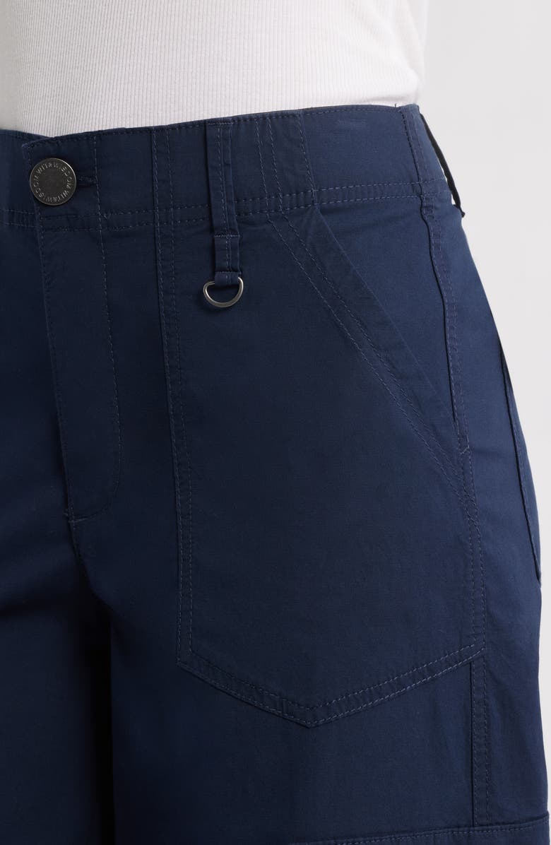 Wit & Wisdom 'Ab'Solution High Waist Cotton Blend Cargo Pants, Alternate, color, Navy