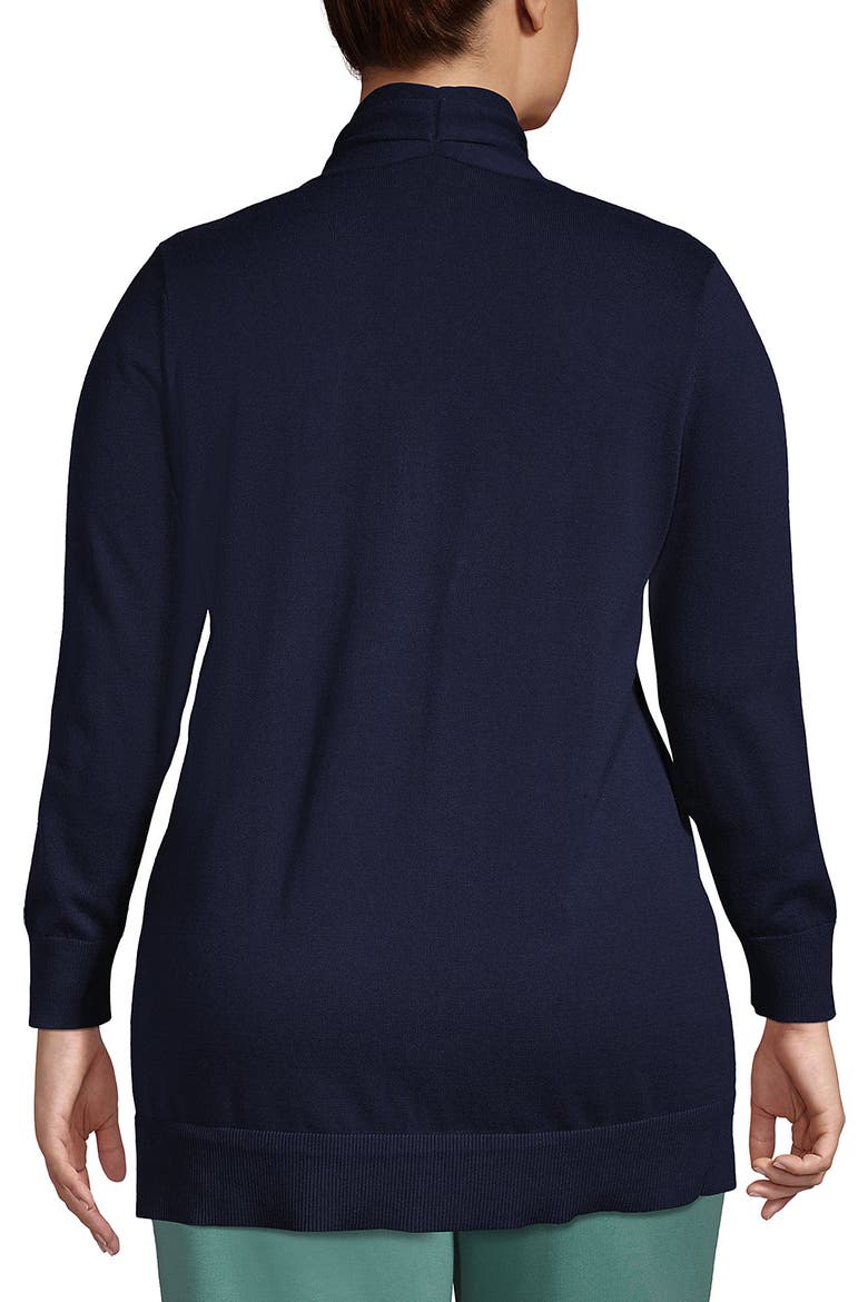 Long Sleeve Open Long Cardigan Sweater, Alternate, color, Radiant Navy