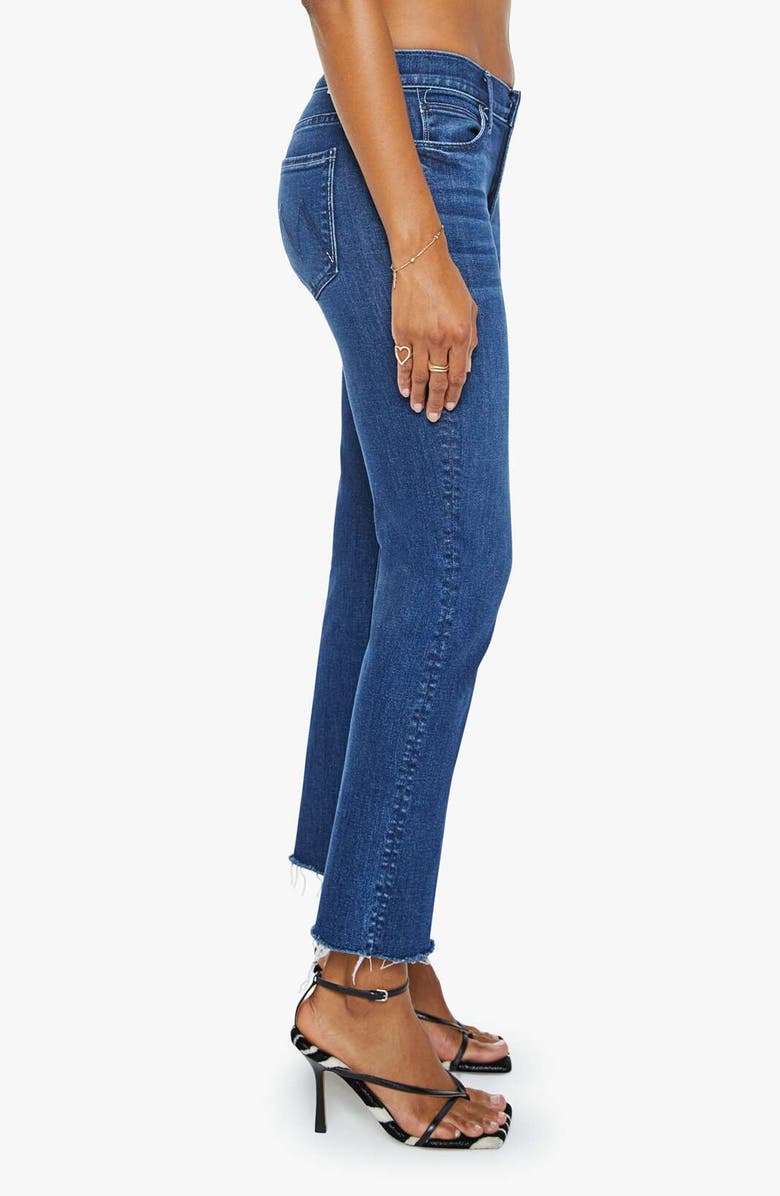 MOTHER The Dazzler Mid Rise Ankle Fray Jeans, Alternate, color, Fancy Meeting You Here