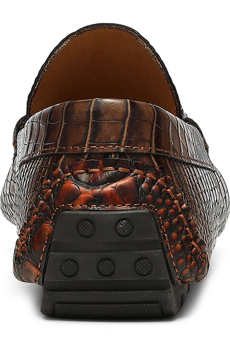 Donald Pliner Dacio Croc Embossed Bit Driving Loafer, Alternate, color,