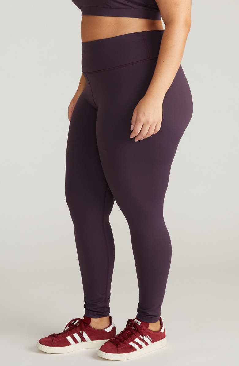 Universal Standard Core Leggings, Alternate, color, Purple Jewel