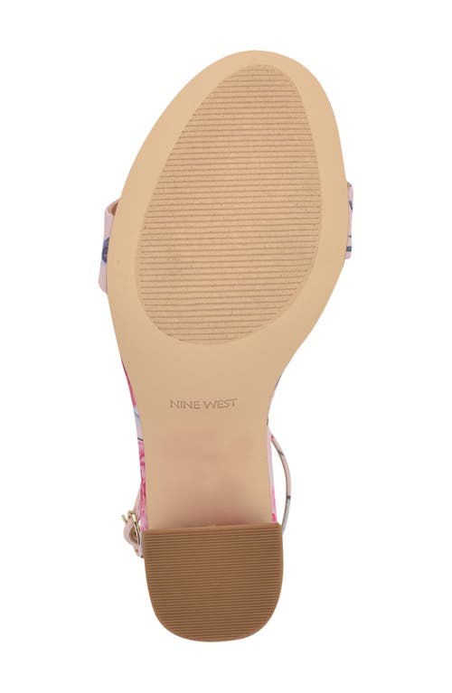 Nine West Toniann Ankle Strap Sandal In Light Pink