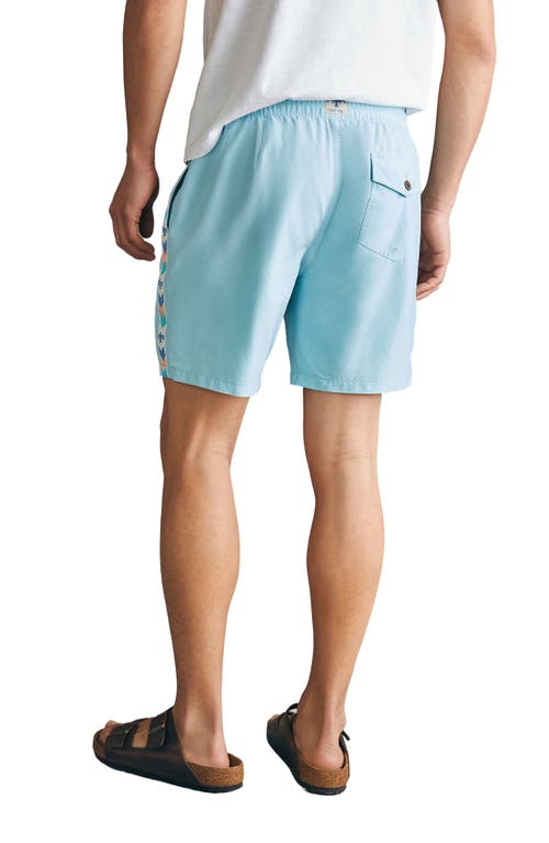 Faherty Sunwashed Board Shorts In Bethesda Blue