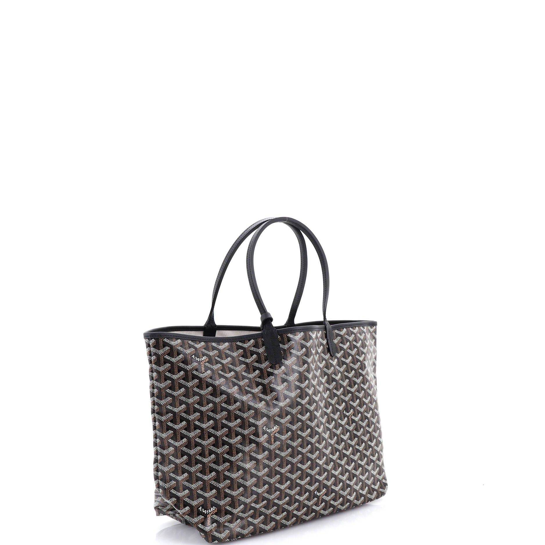 Pre-Owned Goyard Saint Louis Tote Coated Canvas PM, Alternate, color, Black