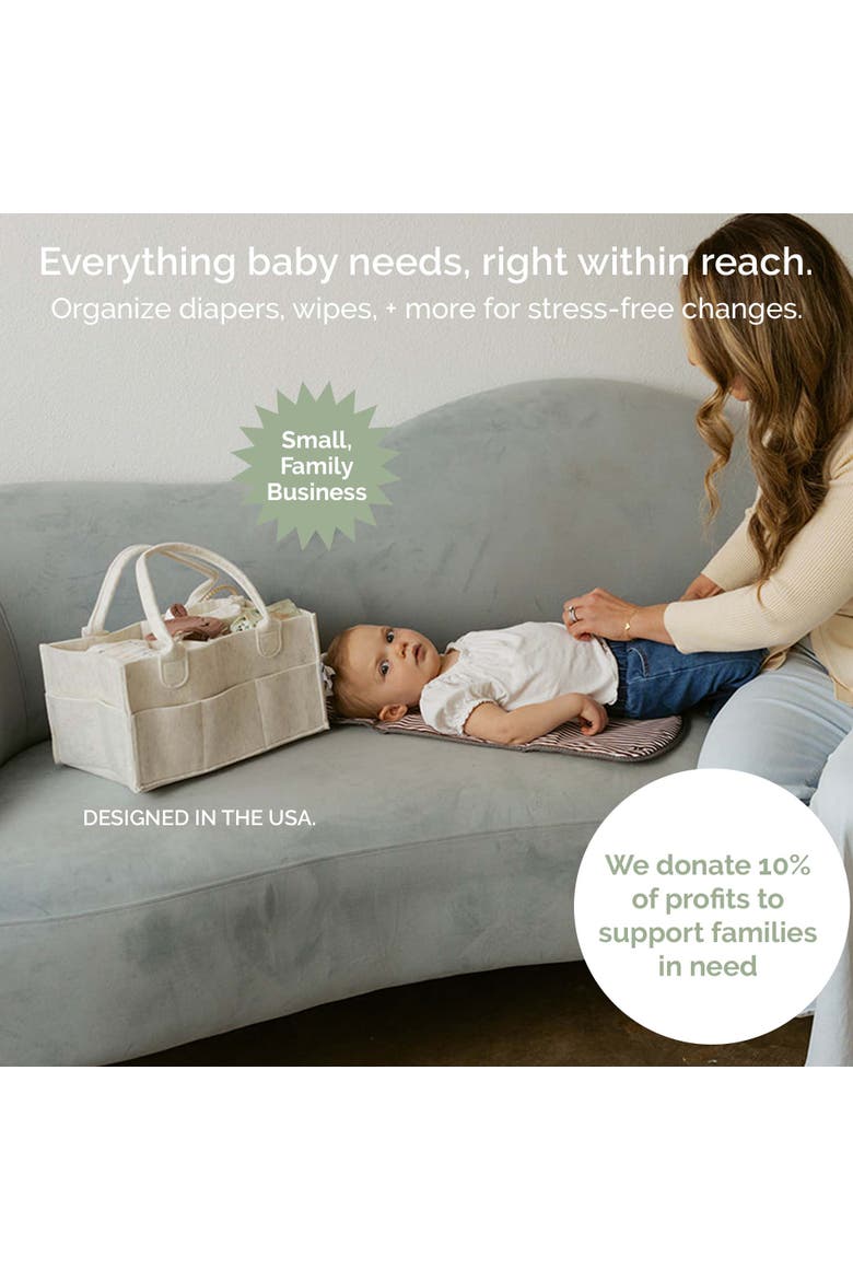 Diaper Caddy, Alternate, color, White