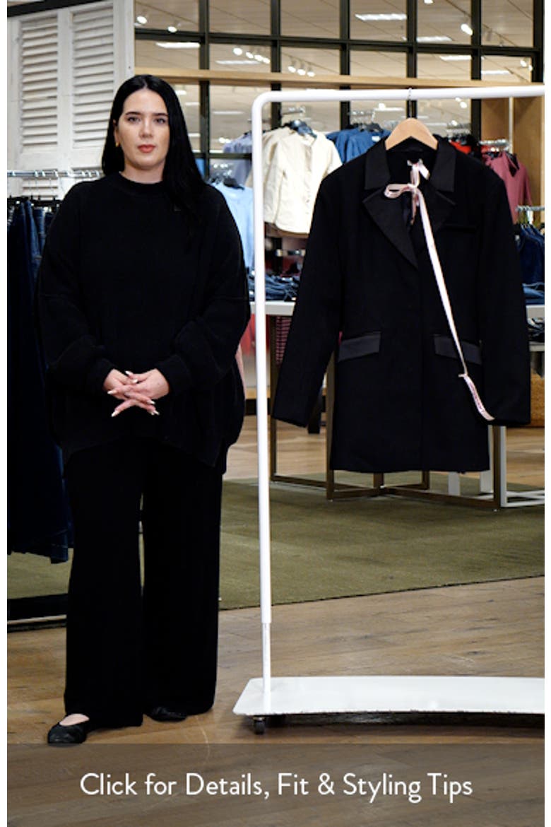 long blazer dress for sale Modern Tailored Long Blazer Dress Black XL