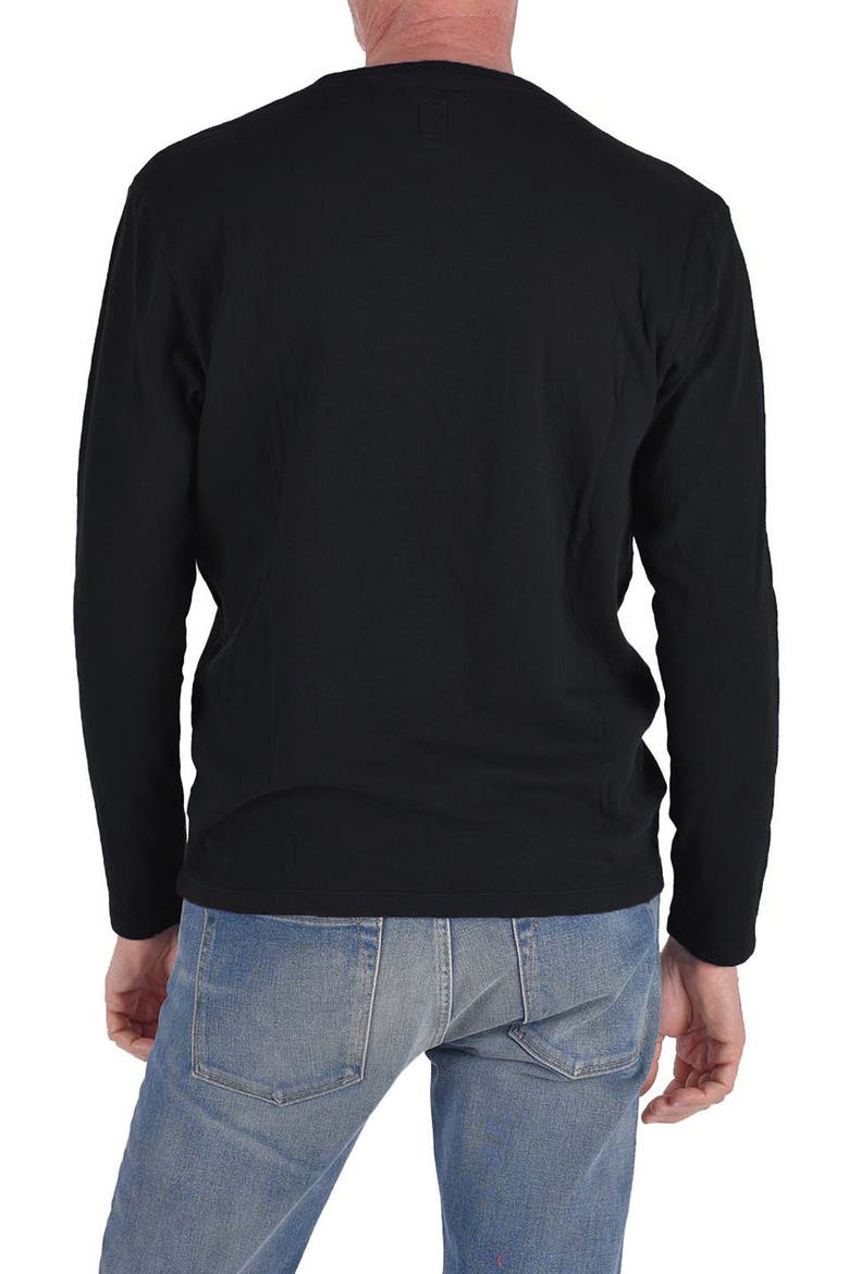 The Drill Crewneck Long Sleeve T-Shirt, Alternate, color, BLACK