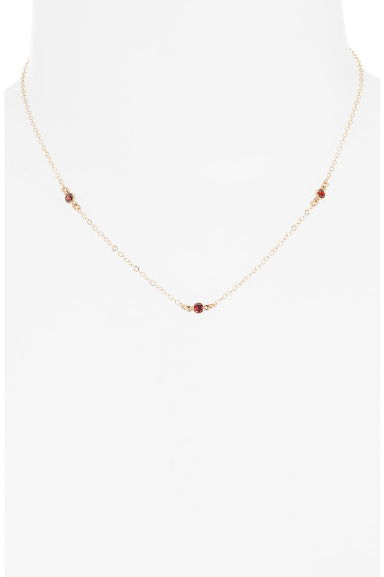 Birthstone Pendant Necklace, Alternate, color, GOLD / JANUARY