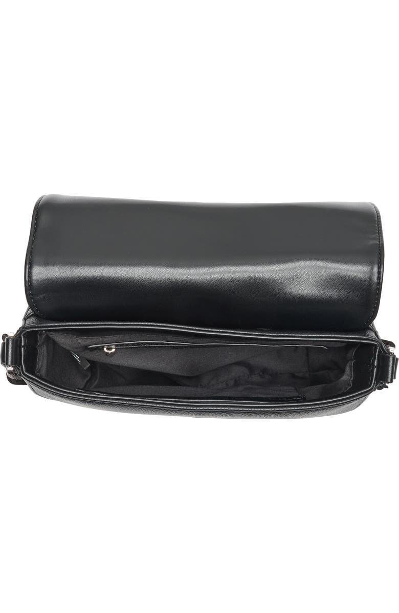 T Tahari Marcy Expandable Crescent Crossbody Bag, Alternate, color, Black