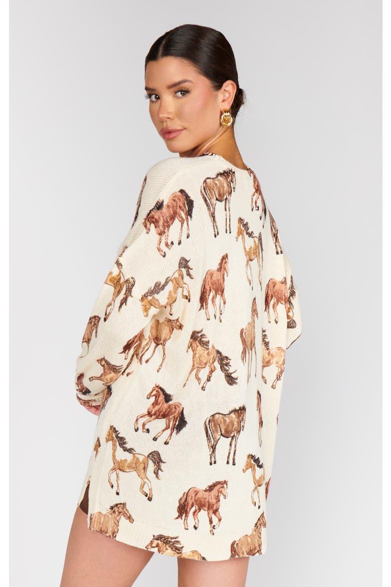 Bonfire Sweater, Alternate, color, Wild Horses Knit