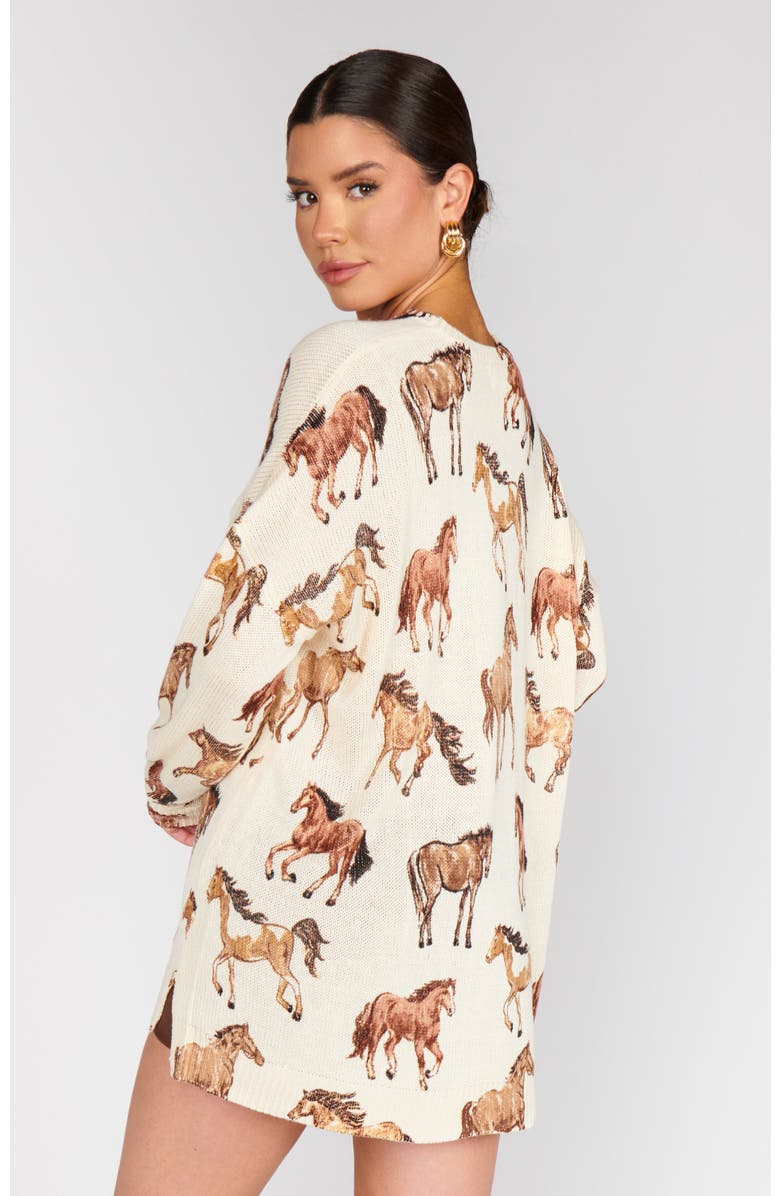 Show Me Your Mumu Bonfire Sweater, Alternate, color, Wild Horses Knit