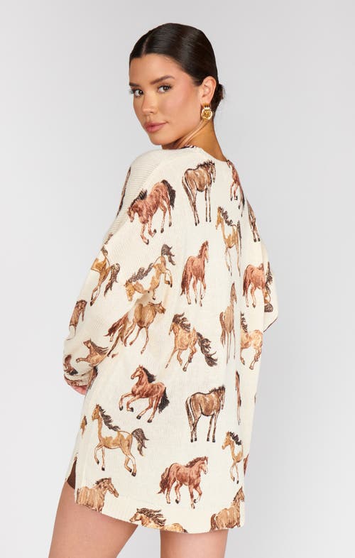 Show Me Your Mumu Bonfire Sweater In Animal Print