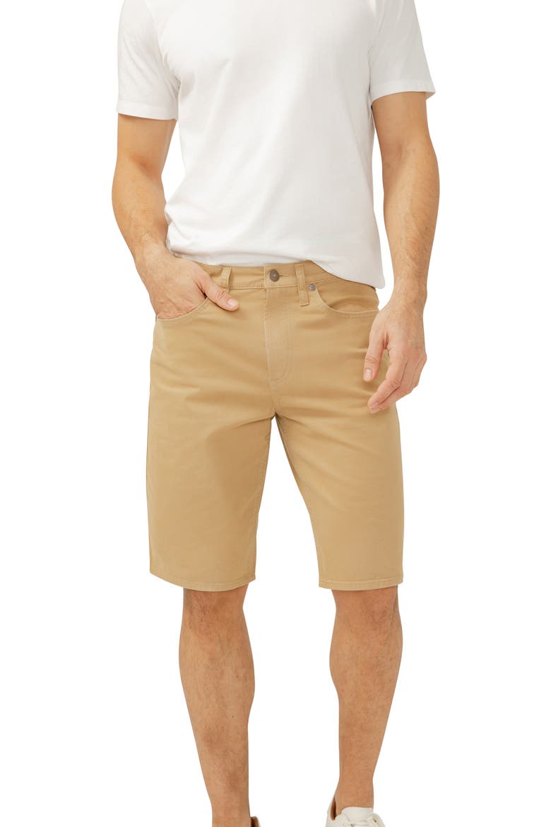 Zac Relaxed Fit Denim Shorts, Alternate, color, TAN
