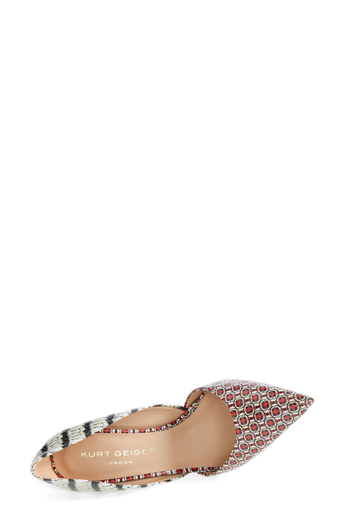 'Bond' d'Orsay Pump, Alternate, color, BLACK/ RED