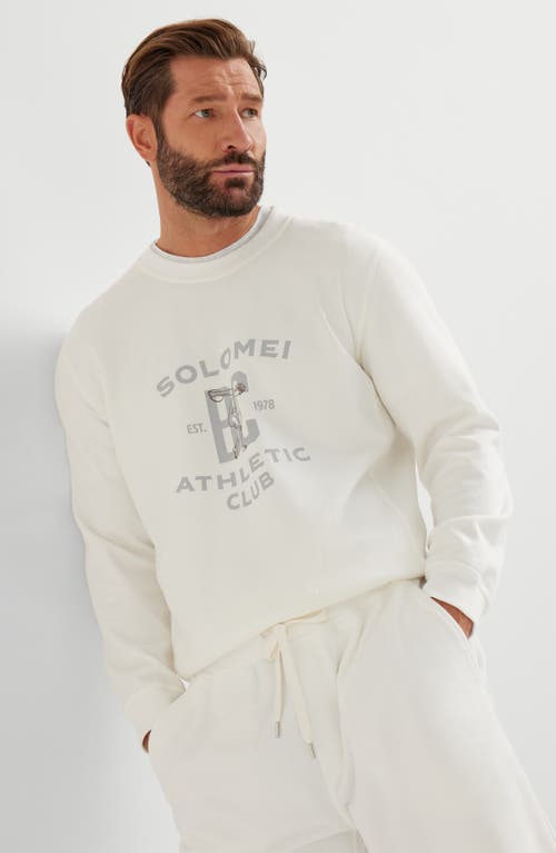 Brunello Cucinelli Sweatshirt With Print In Gray