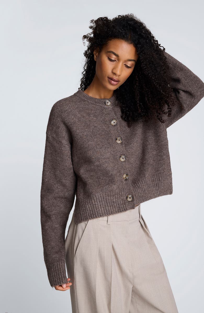 Kenneth Cole Easy Cardigan, Alternate, color, Camilla Brown