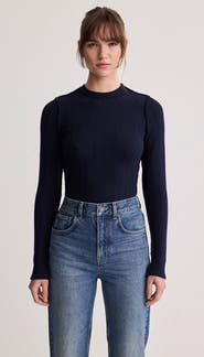 Smythe Pointelle Knit Crewneck