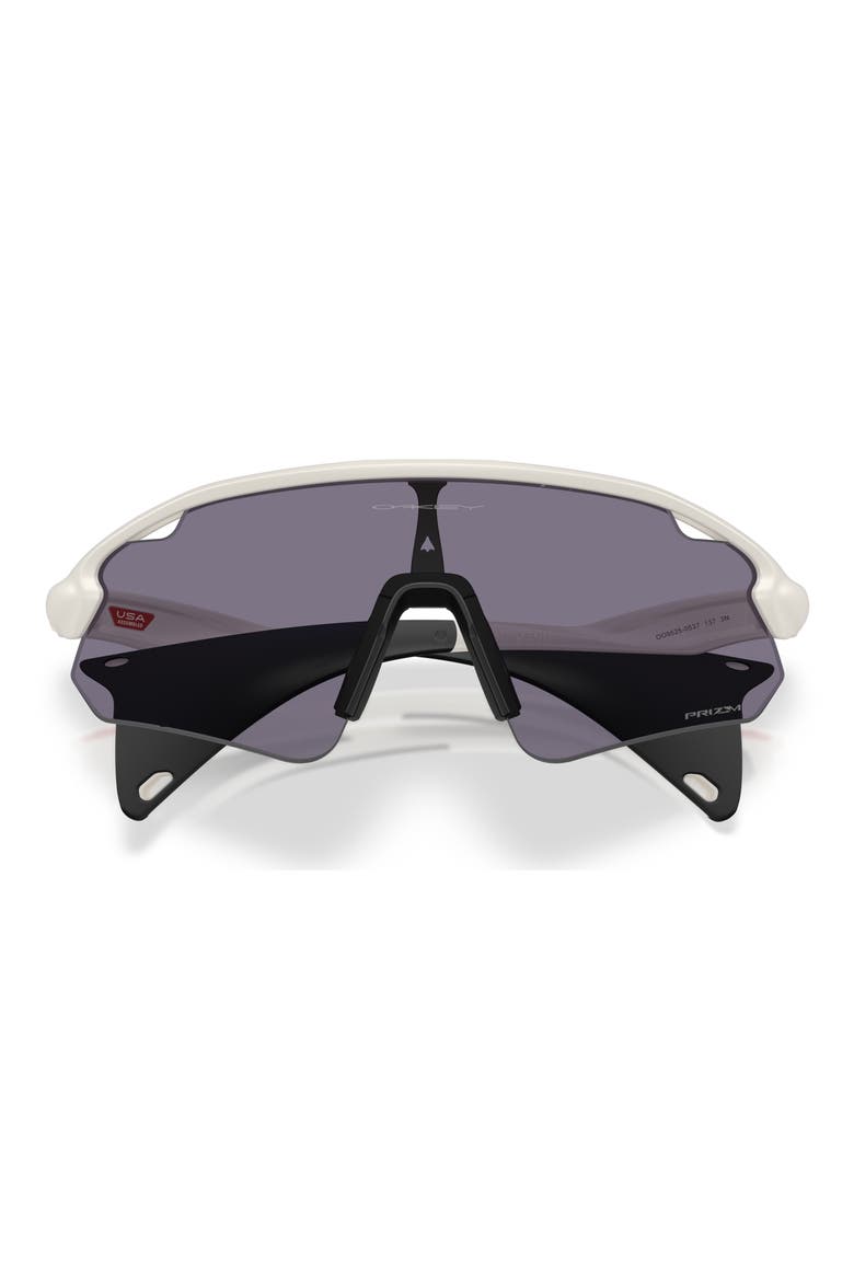 Stunt Devil 137mm Rectangle Shield Sunglasses, Alternate, color, MATTE MIST / PRIZM GREY