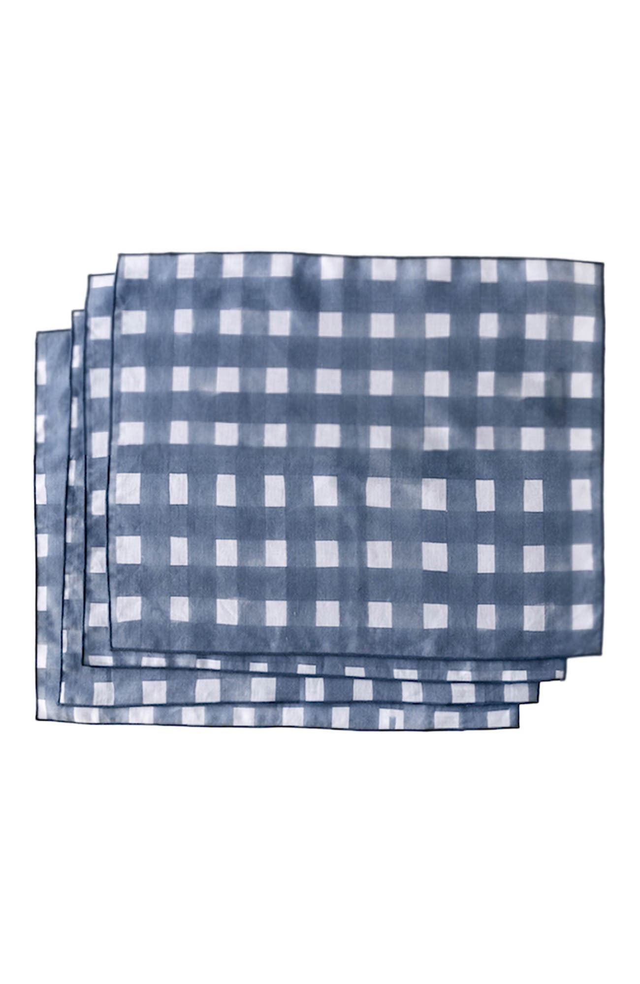Goldie Home Blue Cross Hatch Placemat Set of 4 