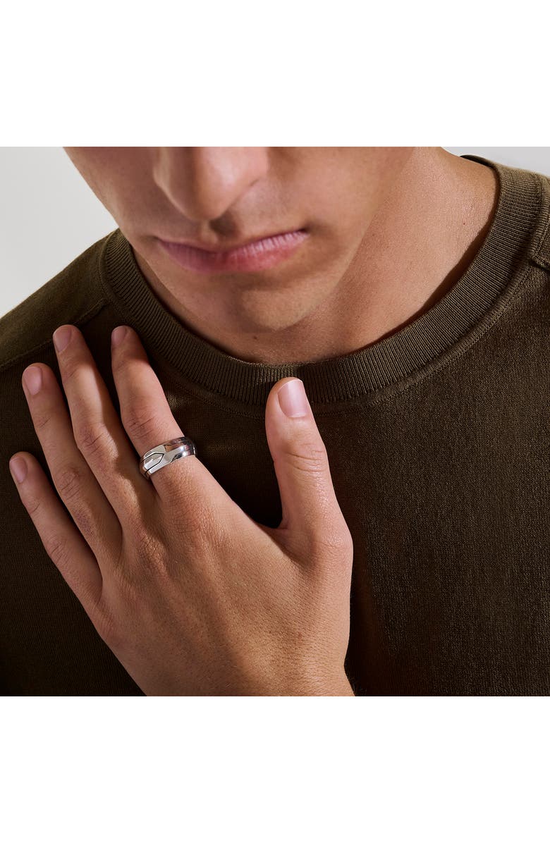 John Hardy Icon 50 Sterling Silver Ring, 9mm, Alternate, color, Silver