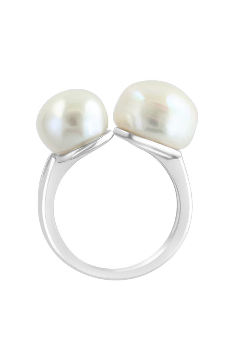 Freshwater Pearl Trio Ring, Alternate, color, WHITE