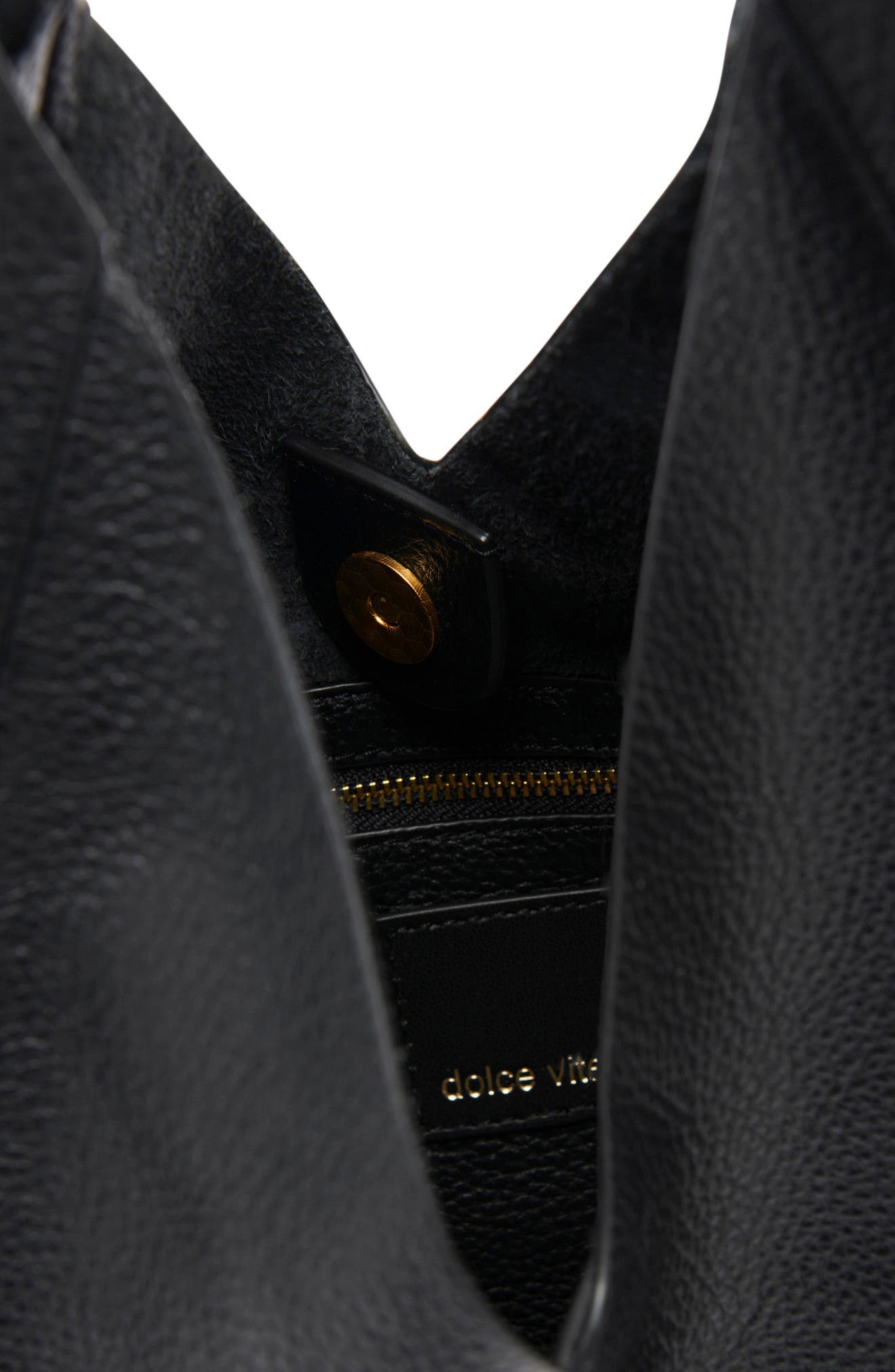 Dolce Vita Mia Leather Tote, Alternate, color, Black