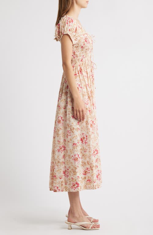 Doen Dôen Stanza Smocked Organic Cotton Midi Dress