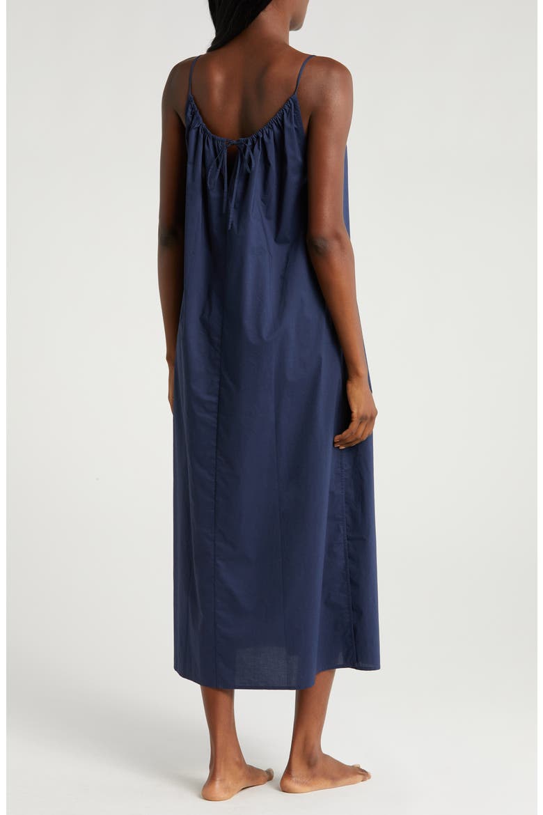 Cotton Nightgown, Alternate, color, DEEP BLUE