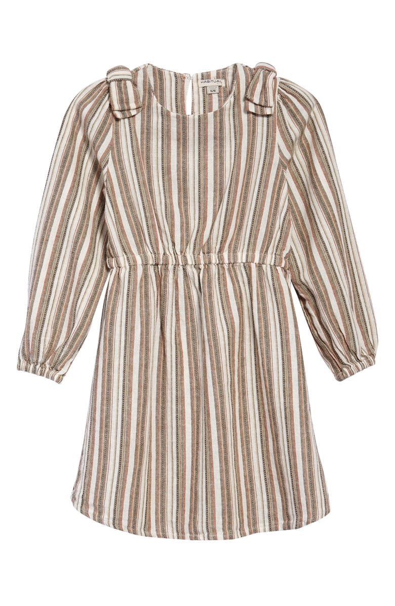 Habitual Girl Kids' Stripe Bow Dress, Main, color,