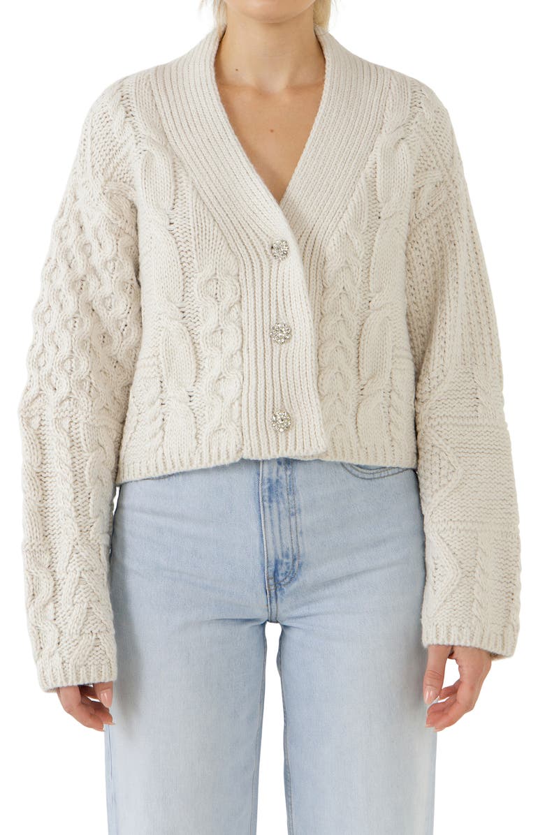 Endless Rose Button-Up Cardigan, Alternate, color, 