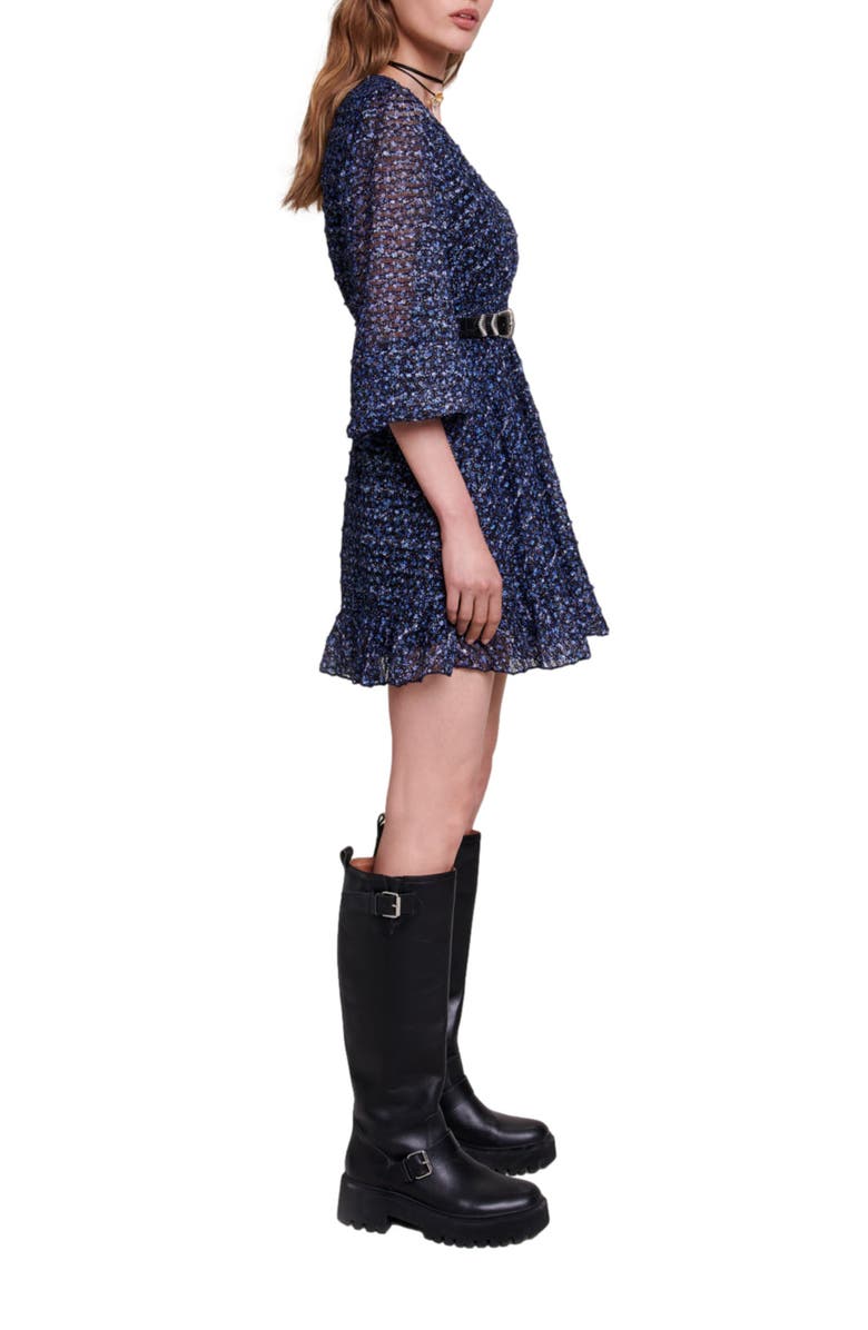 maje Rwali Bouclé Minidress, Alternate, color,