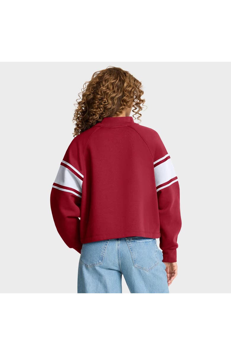 FANATICS Women
s Fanatics Crimson Oklahoma Sooners Oversized Hometown Premium Punt Coverage Raglan Pullover Sweatshirt, Alternate, color, Crimson