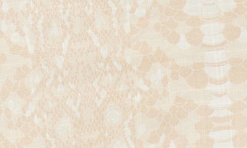 Shop Foxcroft Zoey Abstract Print Cotton Button-up Shirt In Ivory Multi