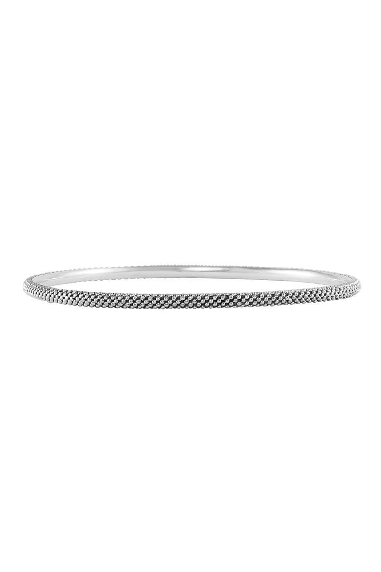 Caviar Bangle, Main, color, STERLING SILVER