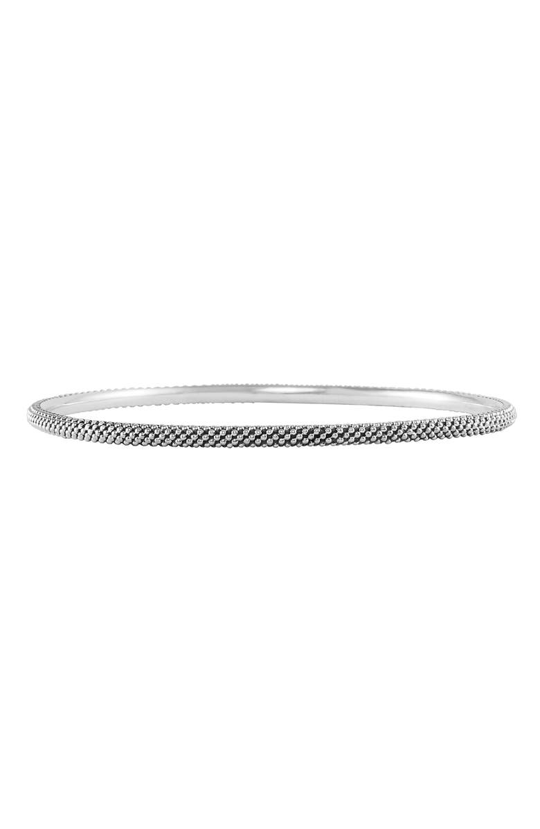 LAGOS Caviar Bangle, Main, color, Sterling Silver