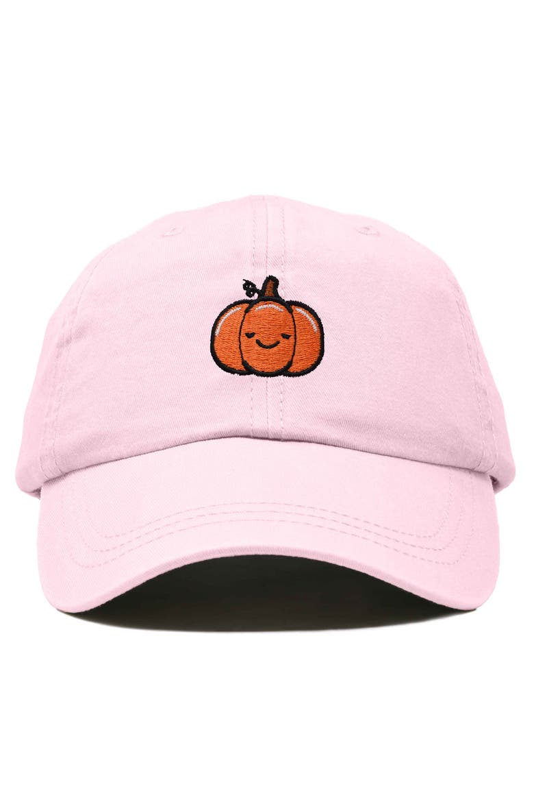 Baby Pumpkin Embroidered Dad Hat, Main, color, Washed Pink