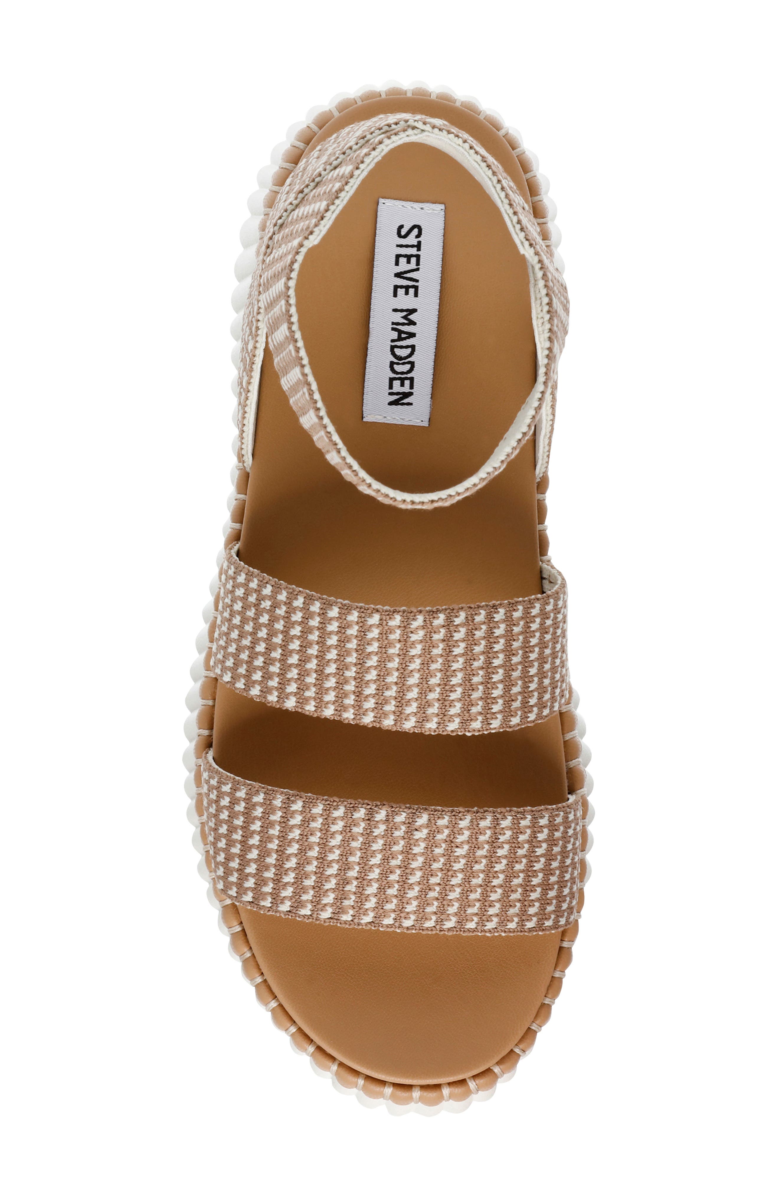 Steve Madden Shelle Platform Wedge Sandal, Alternate, color, Taupe Multi