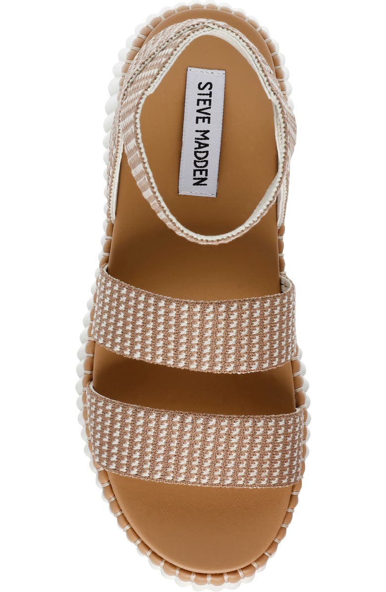 Steve Madden Shelle Platform Wedge Sandal, Alternate, color, Taupe Multi