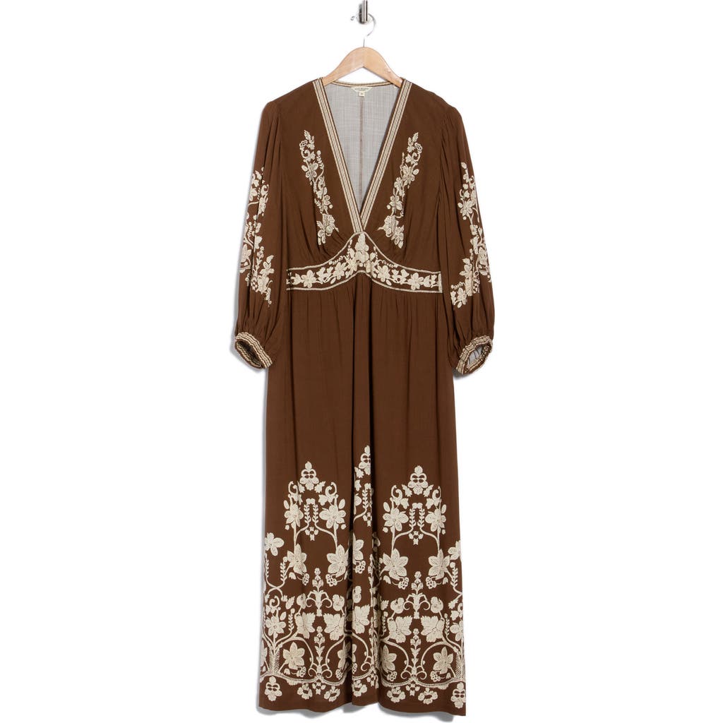Max Studio V-neck Maxi Dress In Animal Print