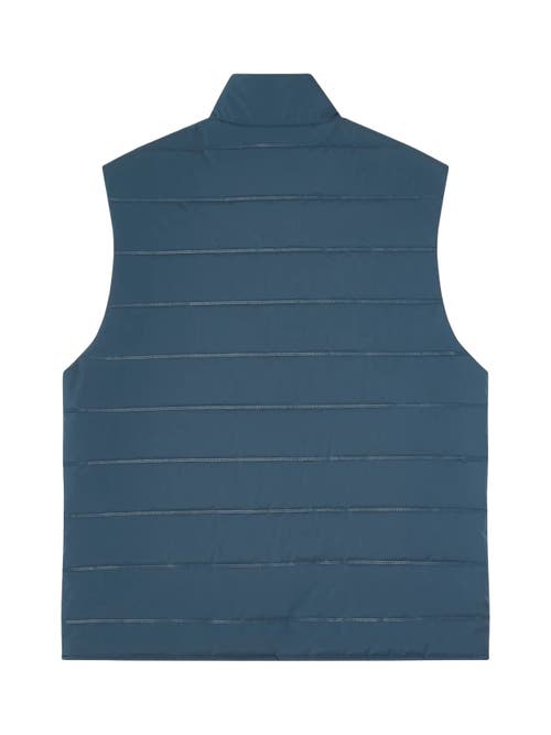 Robert Talbott Driver Quilted Vest In Blue