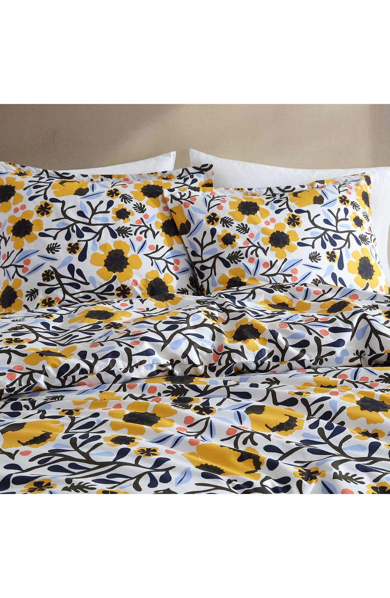 Marimekko Mykero Organic Cotton Duvet Cover & Sham Set, Alternate, color, 