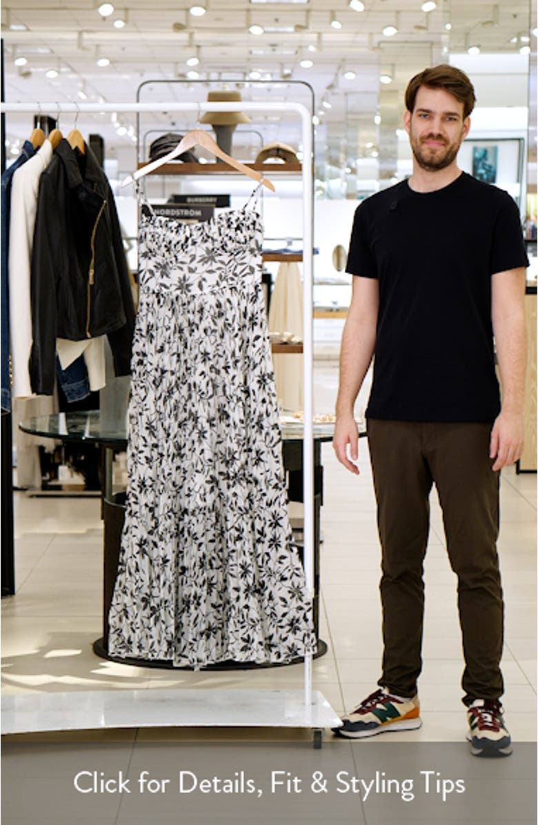 Achanti Floral Pleated Maxi Dress, sales video thumbnail