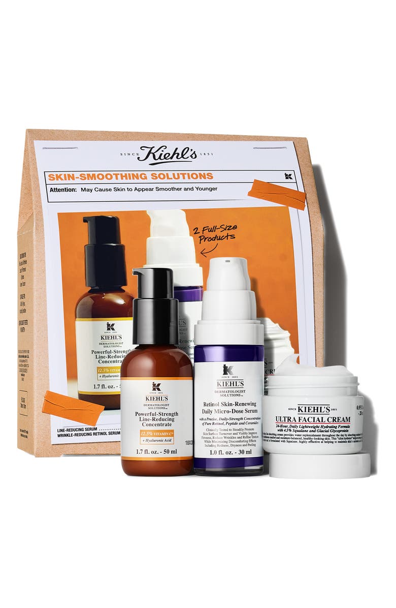 Kiehl's Since 1851 Skin-Smoothing Solutions Gift Set $169 Value, Main, color,