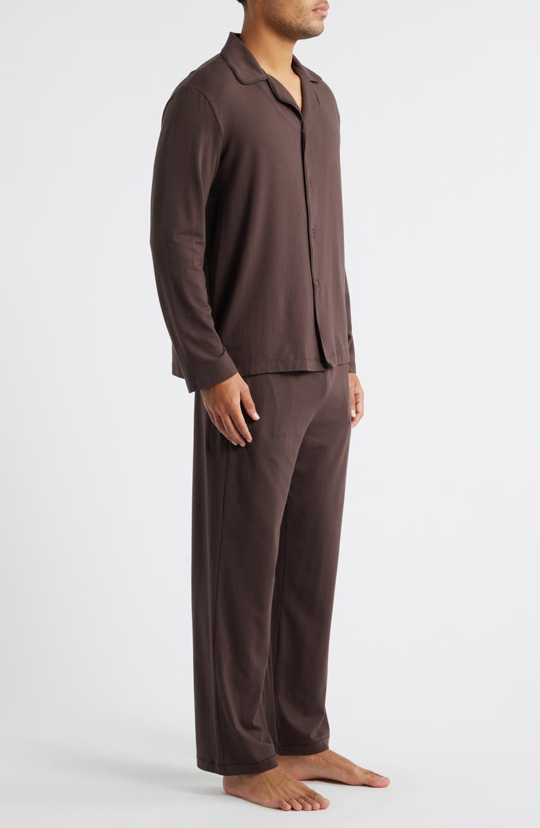 SKIMS Jersey Pajamas, Alternate, color, Espresso