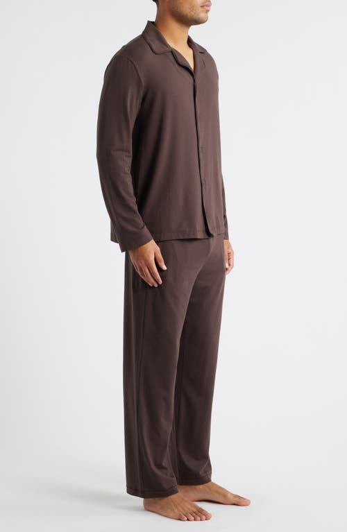 Skims Jersey Pajamas In Brown