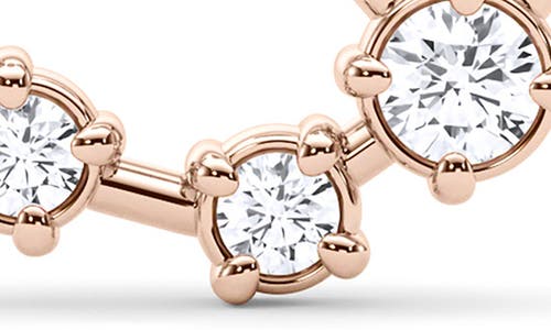 Hautecarat Aquarius Constellation Lab Created Diamond Necklace In 18k Rose Gold