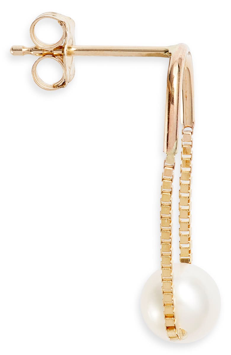 Poppy Finch Crescent Pearl Drop Earrings, Alternate, color,